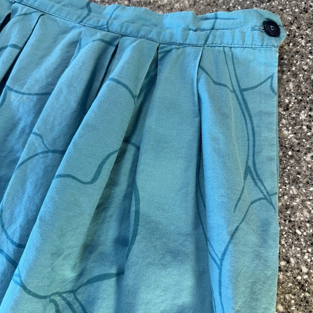 Malia Honolulu VTG 100% Cotton Skirt 14 A-Line Parrot Print Tropical Vacation - Picture 4 of 9